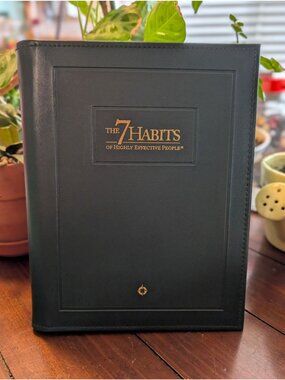 The 7 Habits Of Highly Effective People Leather Binder With Inserts By FranklinC